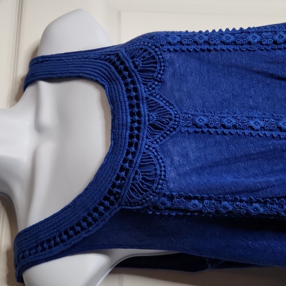 Blue Summer Boho Top - Picture 2 of 2